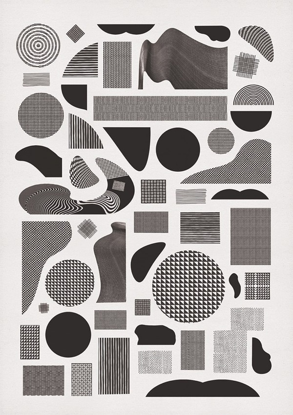 Pattern Alphabet. | momogoods. #white #pattern #black #geometric #poster #and
