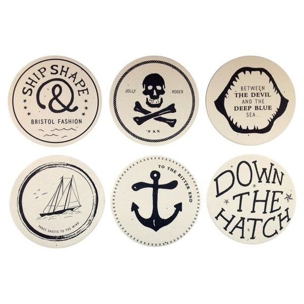Drunken Sailor Coasters #tech #gadget #ideas #gift #cool