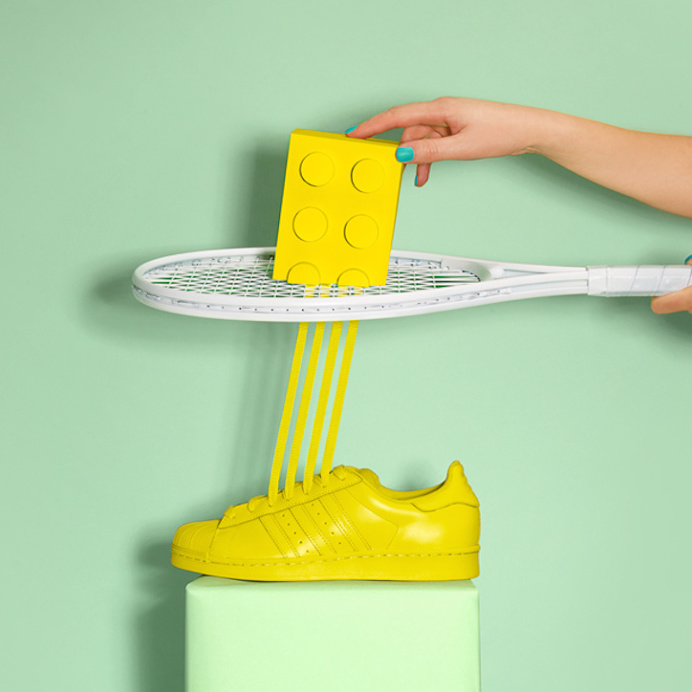 Marion Toy blurs the boundaries of art and the everyday with the Adidas Originals Superstar Supercolor #artdirection #adidas