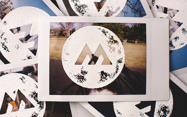 Embossing on Polaroids #emboss