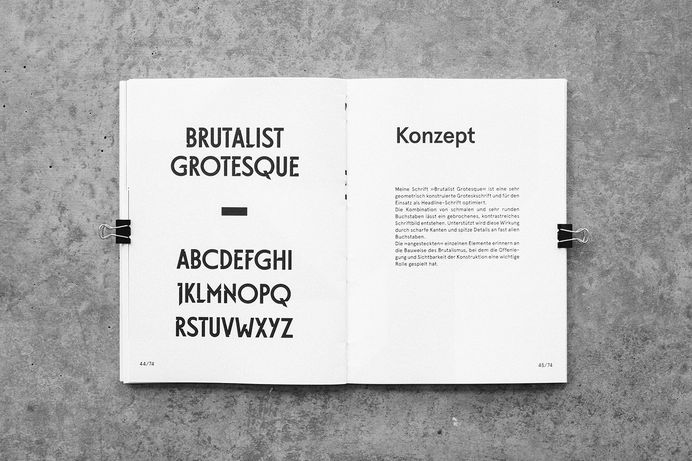 Typeface Brutalist Grotesque on Behance