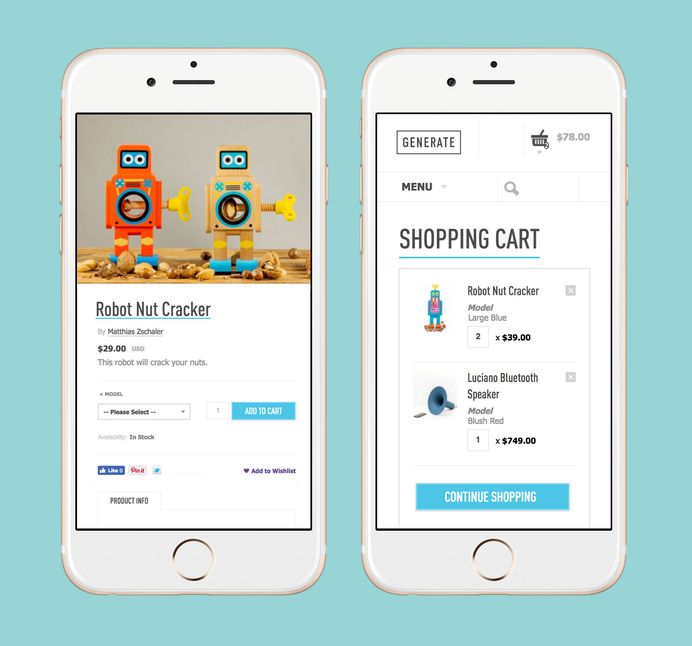 Generate | JOYCE #minneapolis #UI #UX #ecommerce #mobile #cart