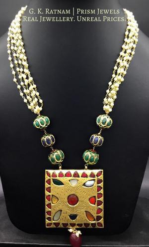Pendant - gold diamond polki kundan meena jadau jewellery