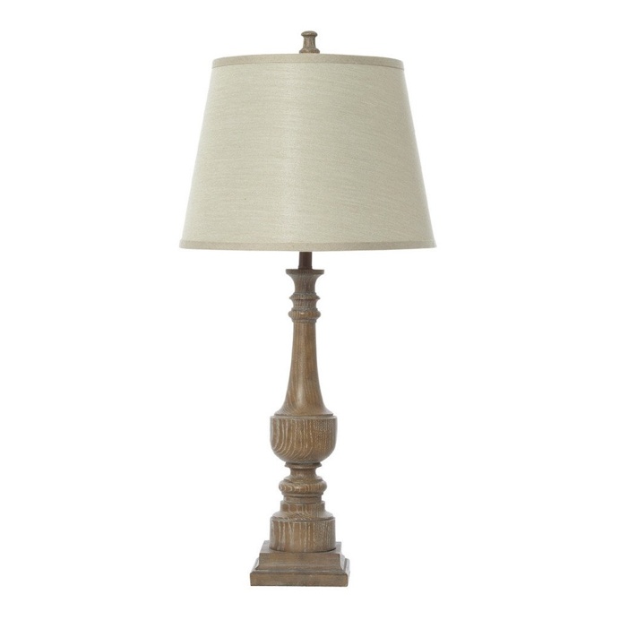 Chateau Champagne Resin Wood Grain Lamp
