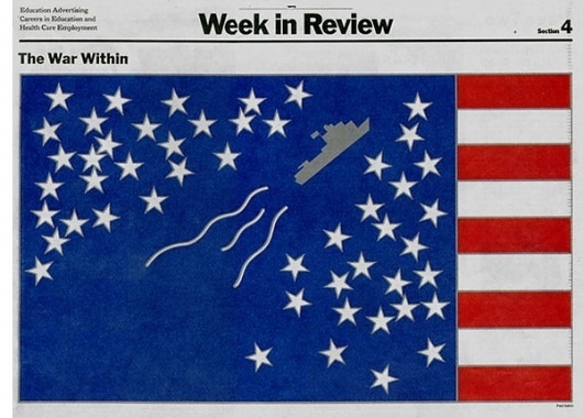 Paul Sahre: Selected Work: The War Within #sahre #ope #graphic #nyt #ed #communication #paul