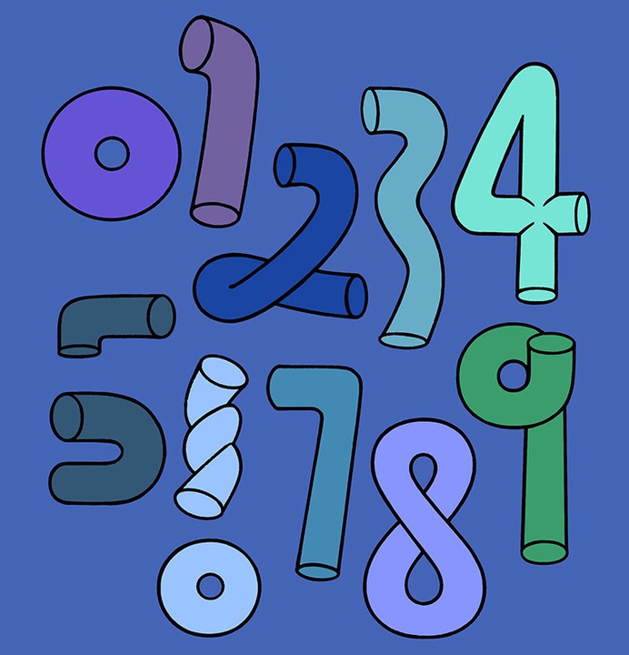 Typography | Blue Numberグッズはオンラインストア society 6 にて販売中です 。