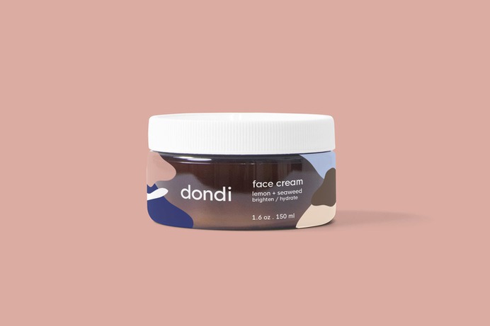 Dondi - Mindsparkle Mag Dondi's playful and relaxing abstract design created by Merril Cledera was inspired by natural settings; the cool color palette, derived from the beach and ocean, is representative of the organic ingredients. #logo #packaging #identity #branding #design #color #photography #graphic #design #gallery #blog #project #mindsparkle #mag #beautiful #portfolio #designer