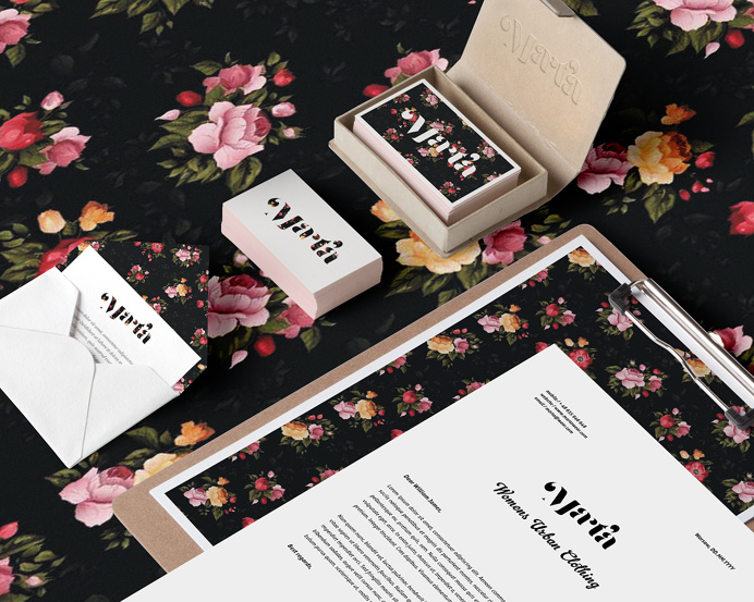 marta branding brand identity flowers beautiful dawid cmok poland mindsparkle mag logo logotype flower stationery cd fashion style business