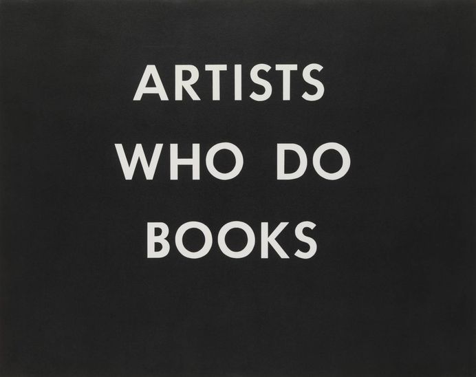 ‘ARTISTS WHO DO BOOKS’, Edward Ruscha, 1976 | Tate