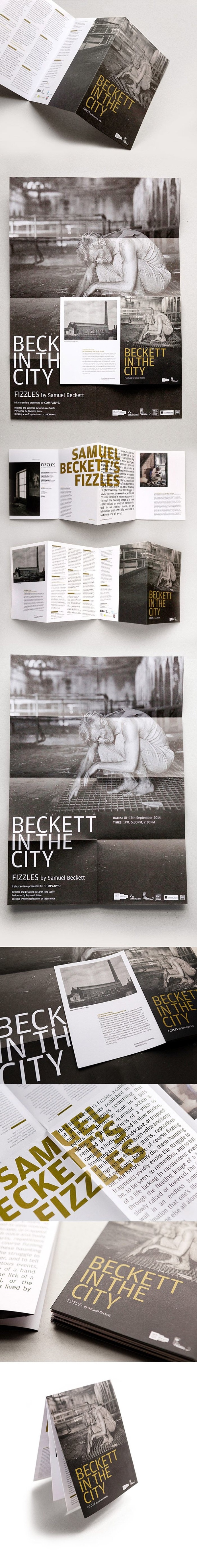 #design #graphic #typographic #poster #urbend #theatre #programme #beckett