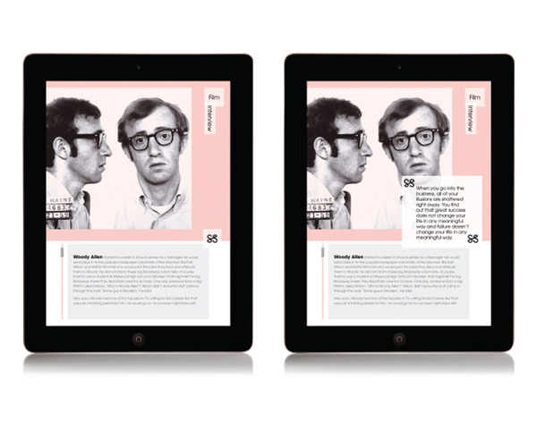Dossier on Behance #ipad #layout #magazine