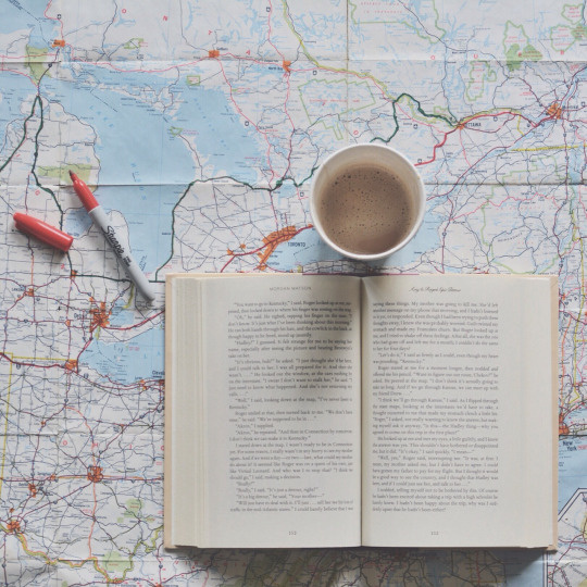 inspiration, map, coffee