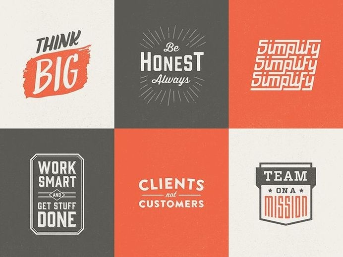 Core values logos by Brett Swihart #logo