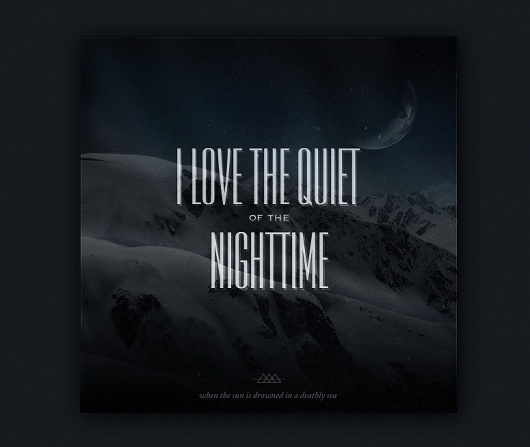 Tobias van Schneider - Portfolio 2011 #sky #mountains #mixtape #typography