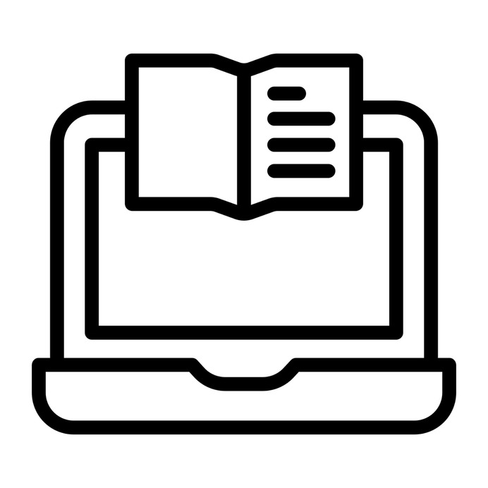 See more icon inspiration related to ebook, reader, elearning, ereader, electronics, education, device, read, interface and laptop on Flaticon.