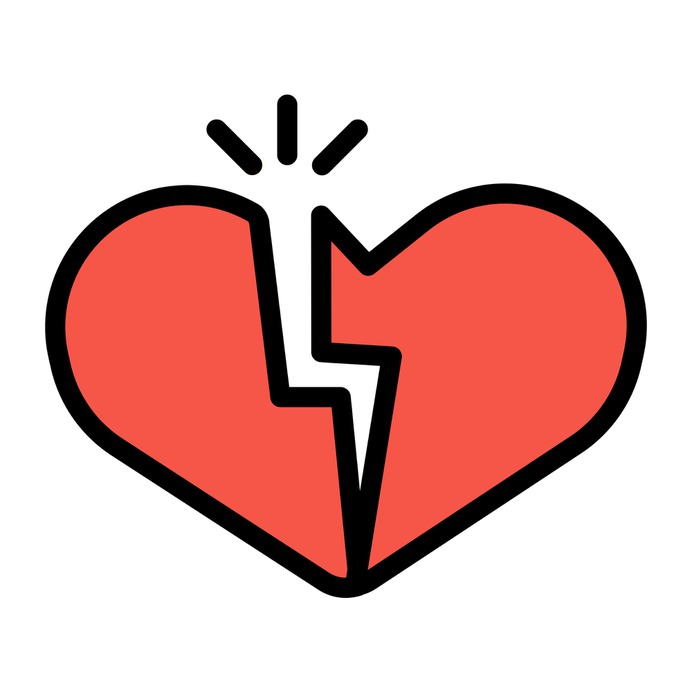 See more icon inspiration related to broken, heartbreak, love and romance, valentines day, broken heart, romantic, love and shapes on Flaticon.