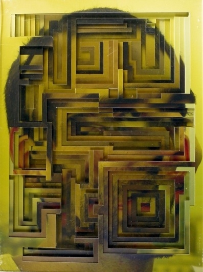Lucas Simões | Colossal #square #face #paper #cut