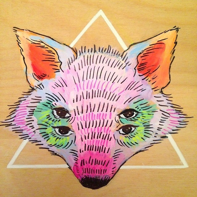 Paper Bag Beers #ink #fox #illustration #wolf #art #collaboration #toronto
