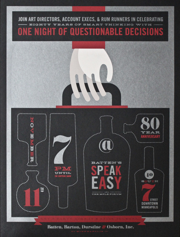 BBDO 80th Anniversary Allan Peters #allan #design #graphic #peters #illustration