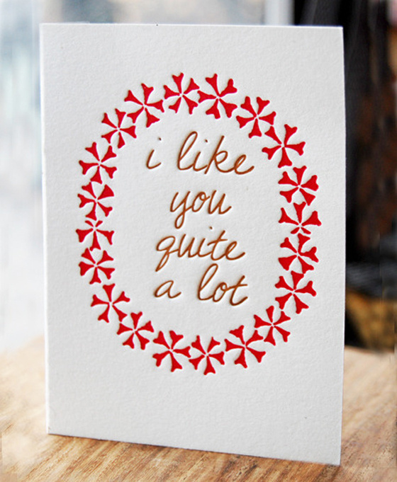 Studio Olivine Design Crush #letterpress #card