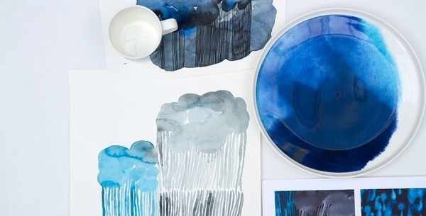 watercolor, marimekko, weather, diary, and poster art image inspiration on  Designspiration