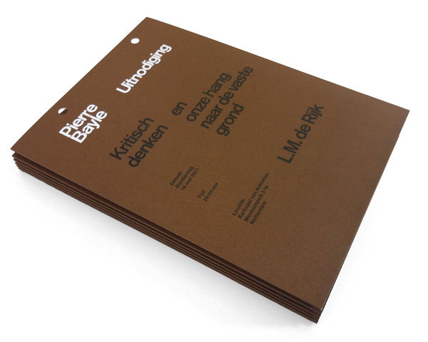almost Modern : Pierre Bayle Stichting II #print #grid #system #identity #typography