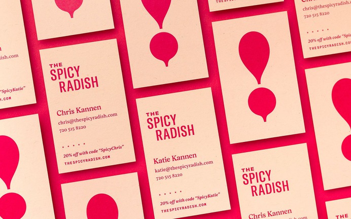 The Spicy Radish - Mindsparkle Mag Jonny Black, Richard Roche & Chris von Burske designed The Spicy Radish – a family-owned meal delivery service that provides fully-prepared meals to busy people, helping save time with healthy dishes that don't sacrifice quality or tastiness. #logo #packaging #identity #branding #design #color #photography #graphic #design #gallery #blog #project #mindsparkle #mag #beautiful #portfolio #designer