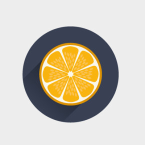Orange you glad it's flat design #icon #circle #orange