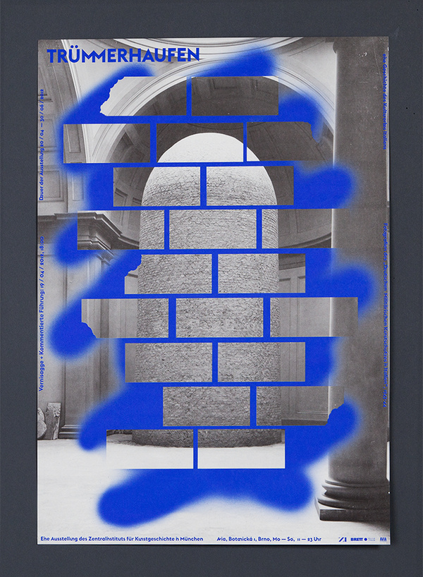 hromady suti de #brick #wall #trmmerhaufen #poster