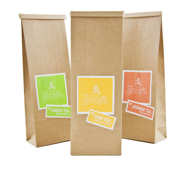 Bonsai tea Benny Moore #branding #cardboard #design #tea #package
