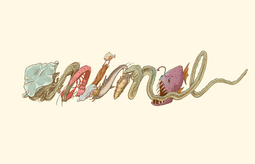 Luan Brombim #logotype #collaboration #illustration #species #type #animal #typography