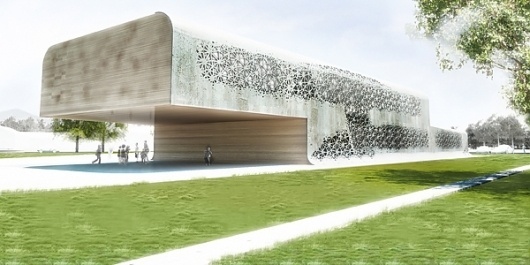 New School in Fréchy Inspired by Local Embroidery Patterns / Complex City - eVolo | Architecture Magazine #architecture