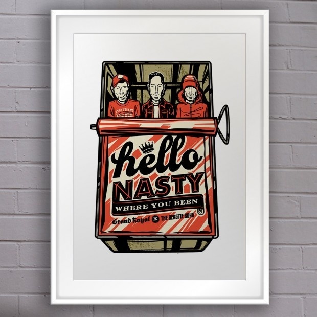Hello Nasty - Beastie Boys #print #beastie #nasty #boys #hello #poster #hop #hip #typography