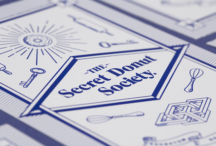 The Secret Donut Society by Ceci Peralta and José Velázquez #graphic design #print #photography