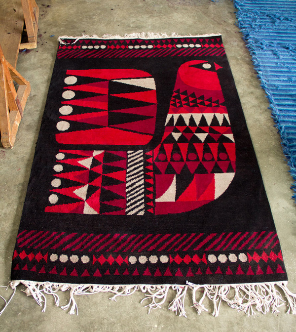 rug production sanna #print #shape #pattern #bird