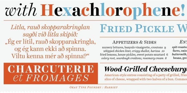 Harriet™ Desktop font « MyFonts #fonts #harriet