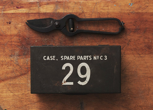 Case, Spare Parts No C 3 #military #crafted #industrial #hand #typography