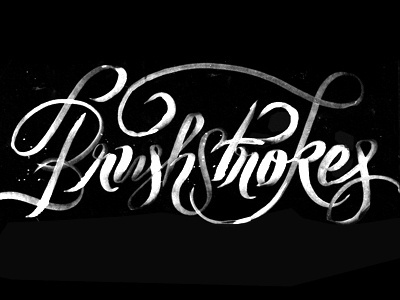 Dribbble - Brushstroking by Friends of Type #type #illustration #typography