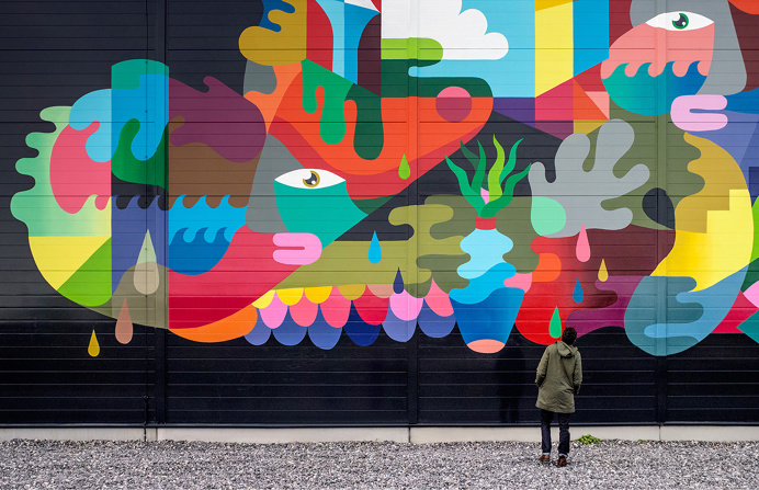 Google Collaborates With Street Artists for Large-Scale Mural Project Bringing life to data centers, the homes of the internet.