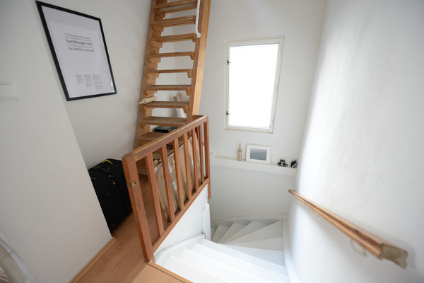 at home #white #in #the #wood #kitchen #slovakia #stairs