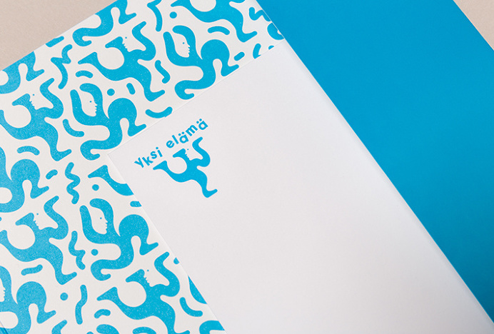 Yksi elämä by Tsto #branding #stationery #blue