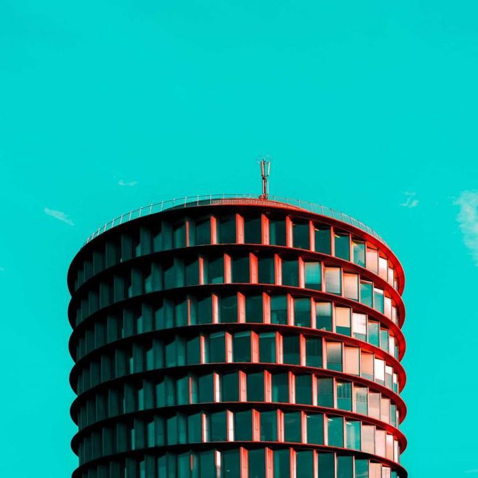 Hamburg Architecture in Pop Colors by Ali Sahba