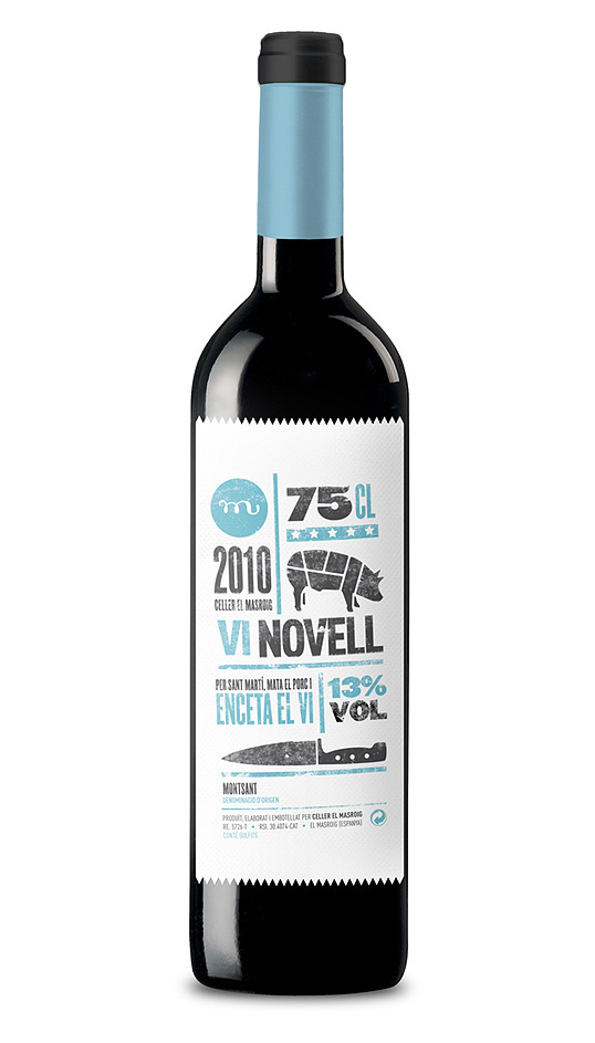 Vino Vi Novell 2010 Packaging, by Atipus #inspiration #creative #packaging #design #graphic #wine