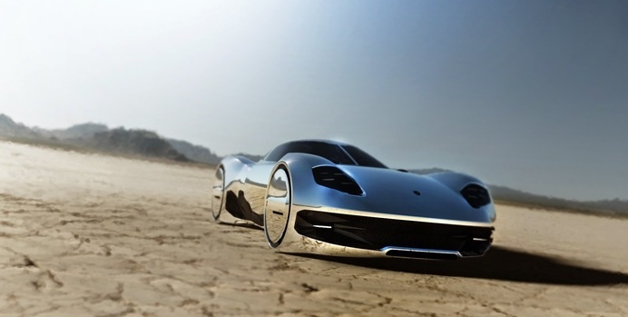 JNKDESIGNWORKS: Bling ! bling ! Desert chrome #design #future #concept #chrome #car #desert