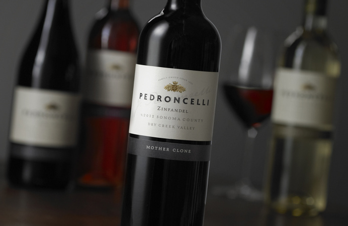 Pedroncelli Wine Label Evolution