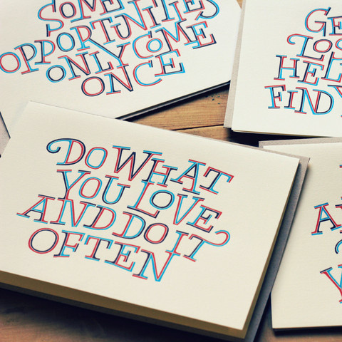 Letterpress Cards by Dave Foster #manifesto #print #letterpress #cards #typography