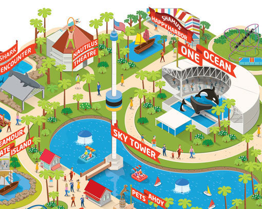 Radio_SeaWorld_06 #world #illustration #sea #map