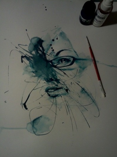 art life #blue #illustration #watercolour