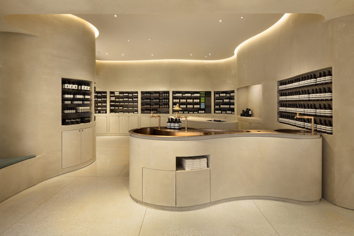 Aesop Ginza Six by Torafu Architects