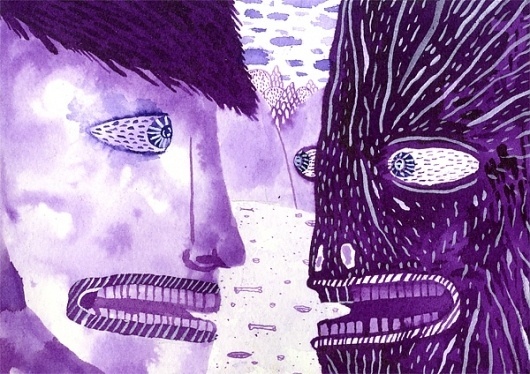 purple2.jpg 600×424 pixels #illustration #painting